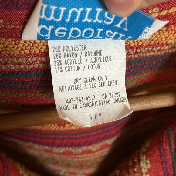 VINTAGE Deborah Murray Southwest Aztec Vest - Picture 3 of 6